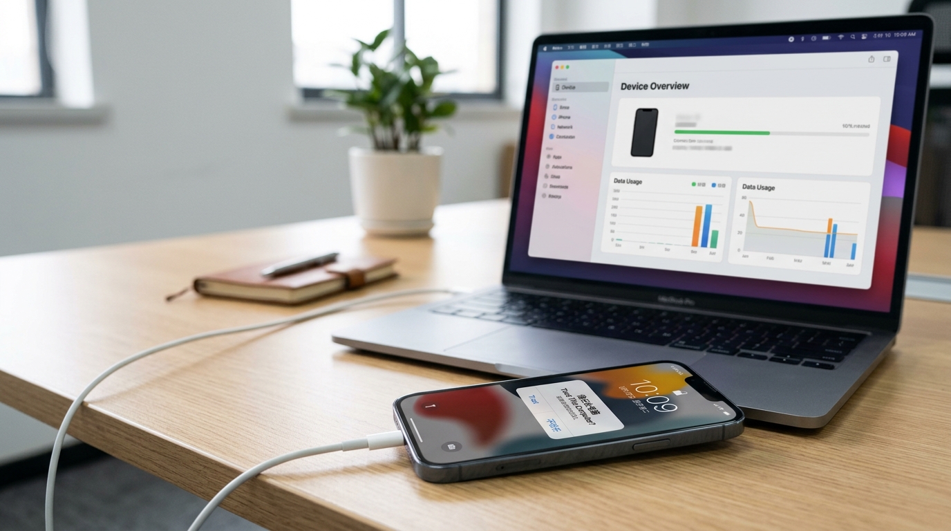 爱思助手连接设备时的信任授权与Apple ID安全设置
