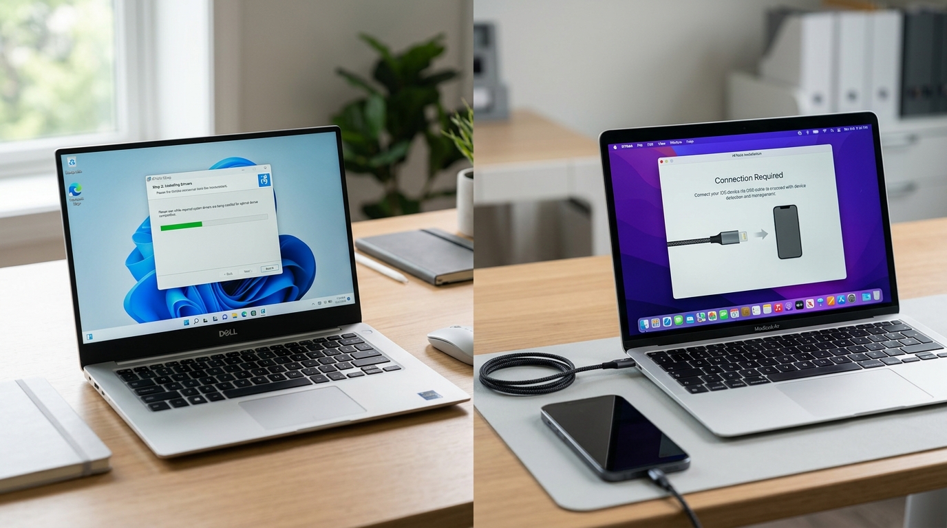 爱思助手下载 Windows 与 Mac 版安装步骤对比
