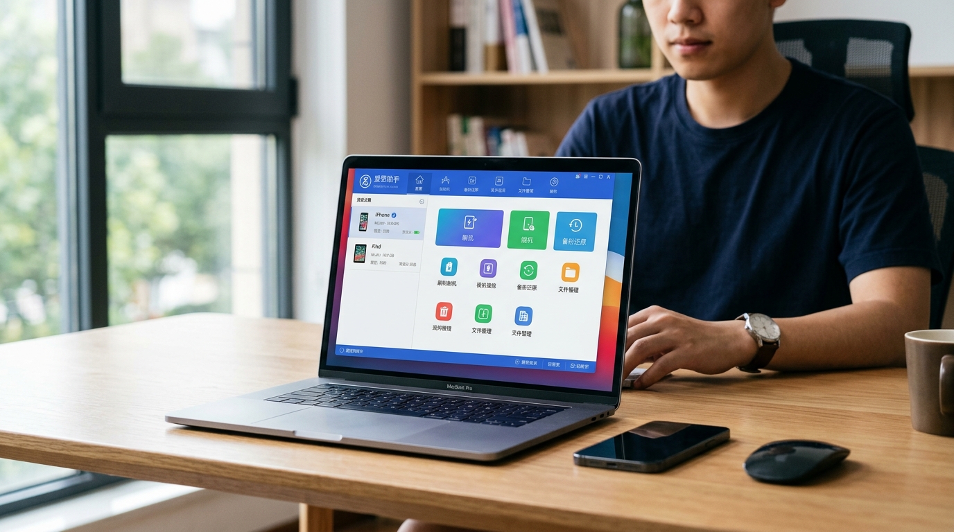 爱思助手iOS设备管理工具主界面