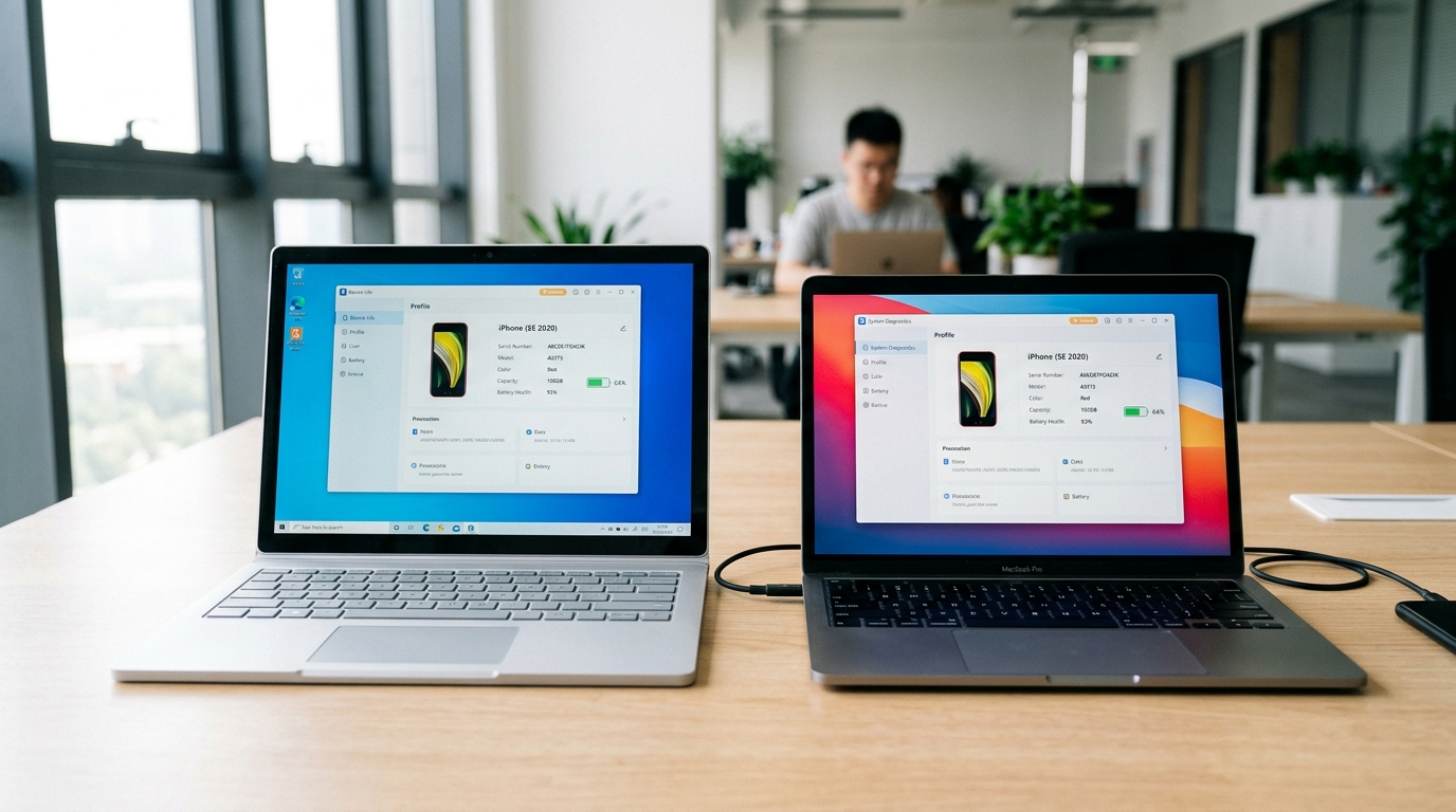 爱思助手电脑版在 Windows 和 Mac 上识别 iPhone 兼容性检测