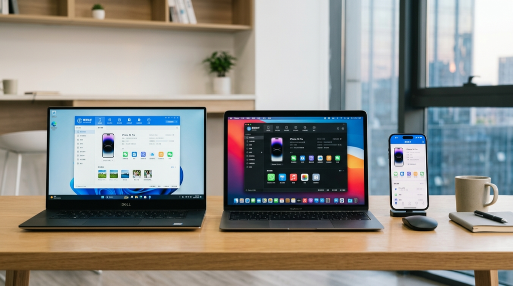 爱思助手下载 Windows Mac 移动端版本兼容性对比
