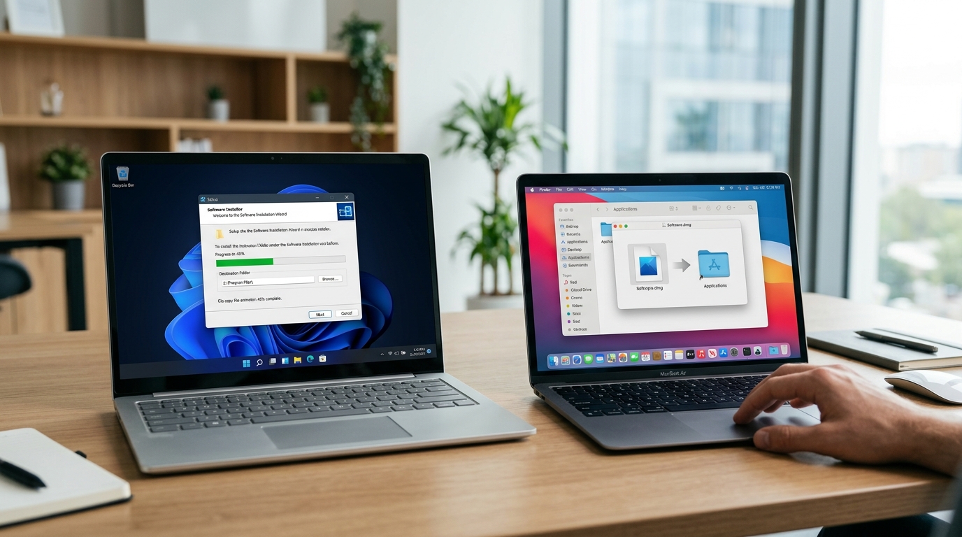 爱思助手下载 Windows 版与 Mac 版安装区别对比